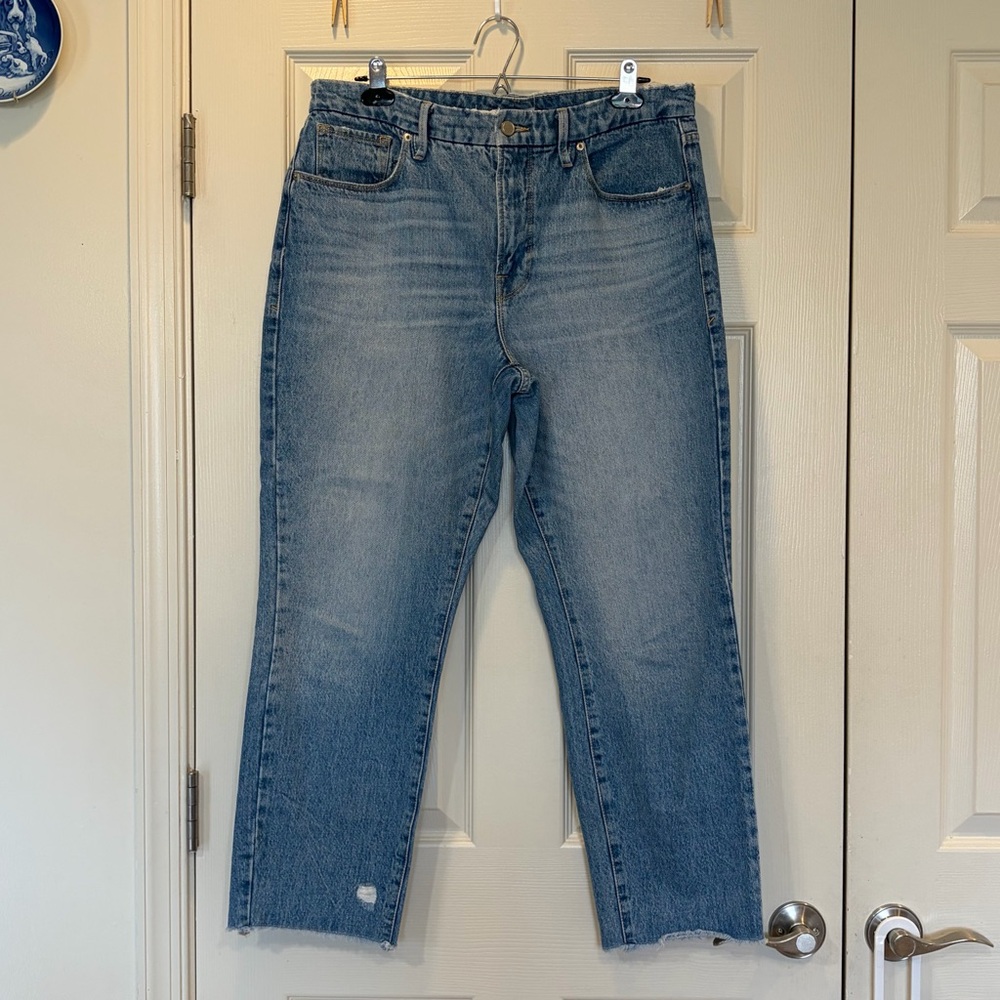 Good American Women’s Straight Leg Jeans Size 12/31